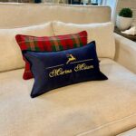 Poduszka Merry Christmas navy 30x50