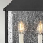 Latarnia naścienna Beacon Hill -  2 źródła światła - Czarna - obrazek 3