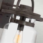 Duża latarnia naścienna Lasalle - 1 źródło światła - obrazek 3