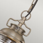 Mała latarnia wisząca Ashland Bay - 1 źródło światła - Oksydowany brąz - obrazek 4