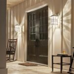 Mała latarnia naścienna Beacon Square - 1 źródło światła - Biała - obrazek 5