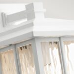 Mała latarnia naścienna Beacon Square - 1 źródło światła - Biała - obrazek 2