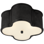 Plafon Basil mały w kolorze metalicznym szarym z matowym szkłem