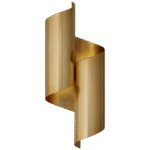 Średni kinkiet owinięty Iva w ręcznie patynowanym mosiądzu antycznym