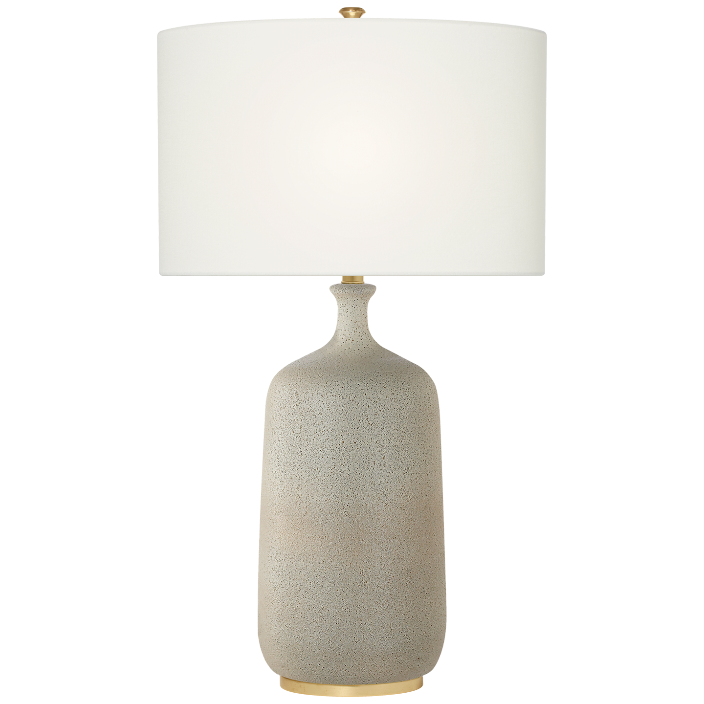 ARN3608VIL Lampa stołowa Culloden w wulkanicznej kości słoniowej z lnianym kloszem - obrazek 1