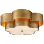 Duży plafon Arabelle ze złoceniem z matowym akrylem