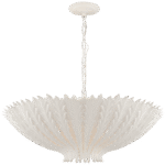 Średni żyrandol Hampton w kolorze białym gipsowym