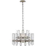 Żyrandol Bonnington w polerowanym niklu z kryształem