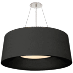 Średnia lampa wisząca Halo w matowej czerni