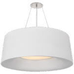 Średnia lampa wisząca Halo w matowej bieli