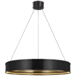 Żyrandol pierścieniowy Connery 30" w brązie