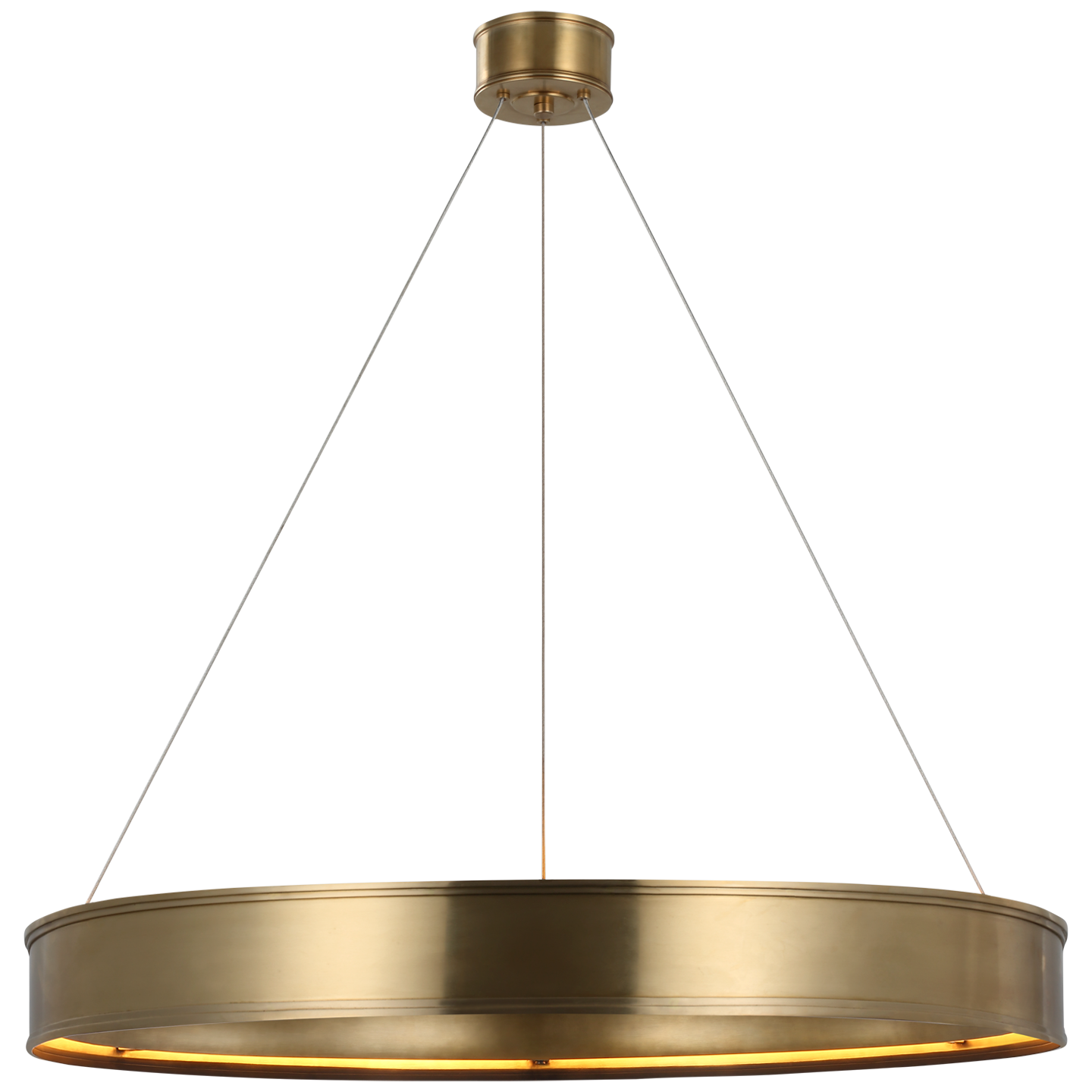 CHC1616AB Żyrandol pierścieniowy Connery 40" w antycznym patynowanym mosiądzu - obrazek 1