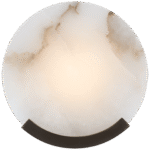 Kinkiet Melange w brązie z alabastrem