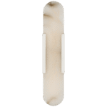 Wydłużony kinkiet Melange 20" w polerowanym niklu z alabastrem