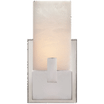 Krótki klipsowy kinkiet łazienkowy Covet w polerowanym niklu