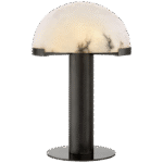 Lampa stołowa Melange w brązie z alabastrem