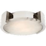 Duży plafon Melange w polerowanym niklu z alabastrem