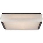 Średni plafon Covet w brązie z alabastrem