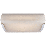 Średni plafon Covet w polerowanym niklu z alabastrem