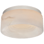 Mały plafon Otto w polerowanym niklu z alabastrem