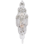 Mały kinkiet Adele w polerowanym niklu z przezroczystym akrylem