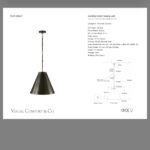 Lampa wisząca Goodman S brąz/antyczny mosiądz + abażur brąz Thomas O'Brian - obrazek 4