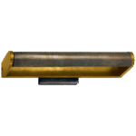 Lampka artystyczna David 18" w ręcznie patynowanym mosiądzu antycznym z brązowym kloszem