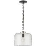 Lampa wisząca kopułowa Katie w brązie z nasiennym szkłem