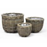 Kosze ratanowe Gardenia zestaw 3szt