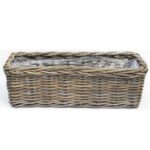 Prostokątna doniczka ratanowa Gardenia 60x23x20h cm