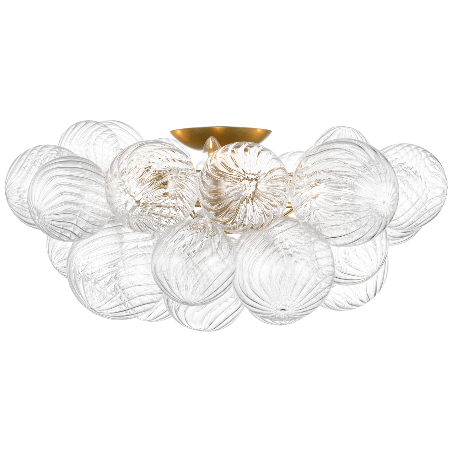 IMG_3481 Plafon Talia 25" ze złoceniem i przezroczystym szkle wirowanym - obrazek 1