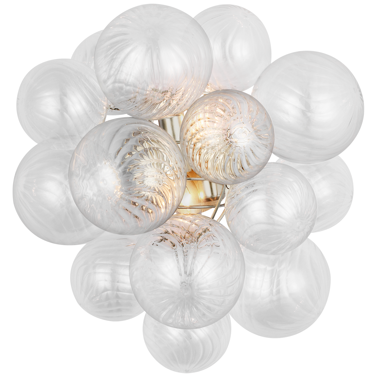 IMG_3488 Kinkiet Talia w polerowanym srebrnym wykończeniu i przezroczystym szkle wirowanym - obrazek 1