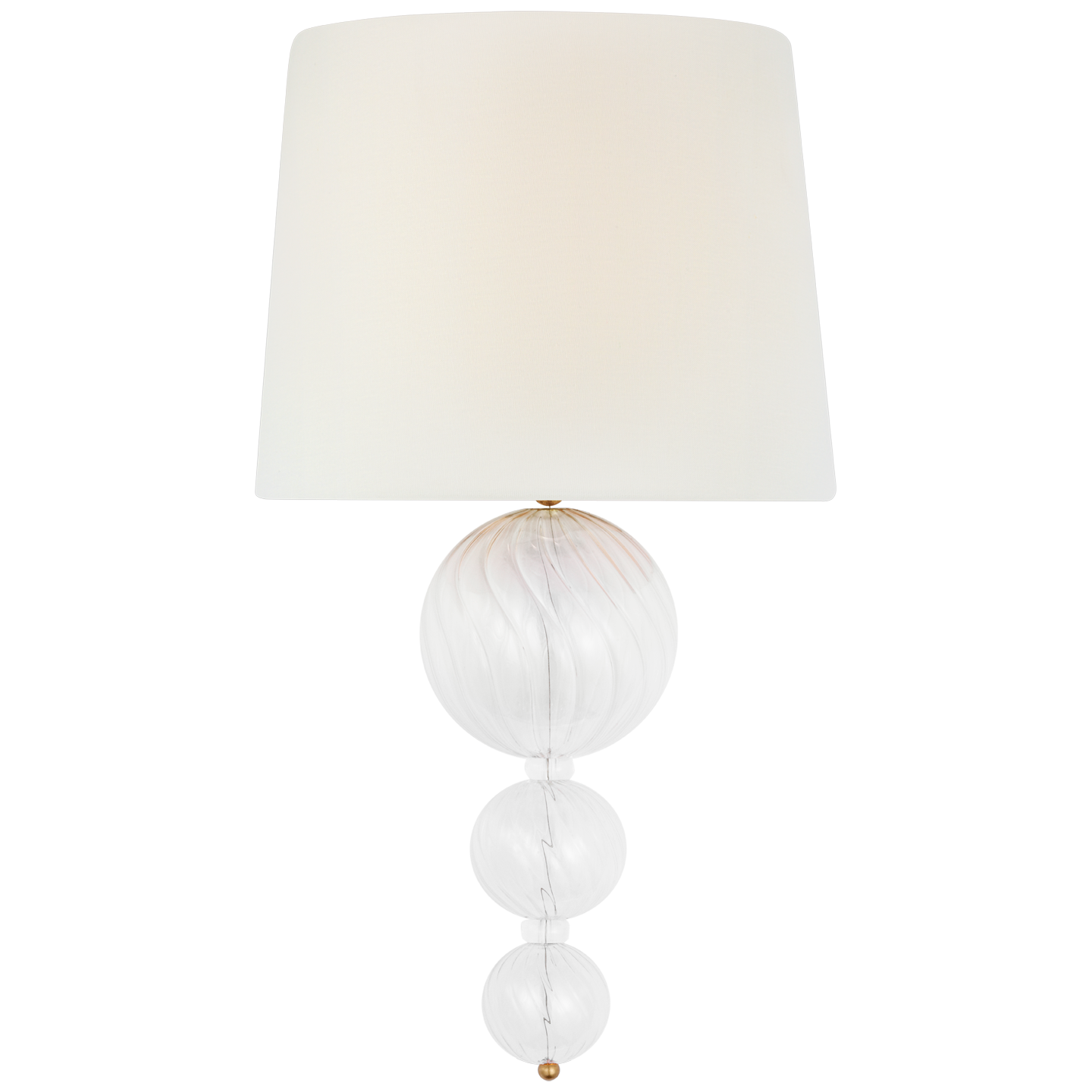 IMG_3490 Kinkiet podłużny Talia ze złoceniem i przezroczystym szkle wirowanym - obrazek 1