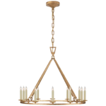 Żyrandol Darlana Medium w złoconym żelazie