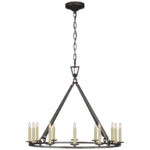 Żyrandol Darlana Medium w postarzanym żelazie