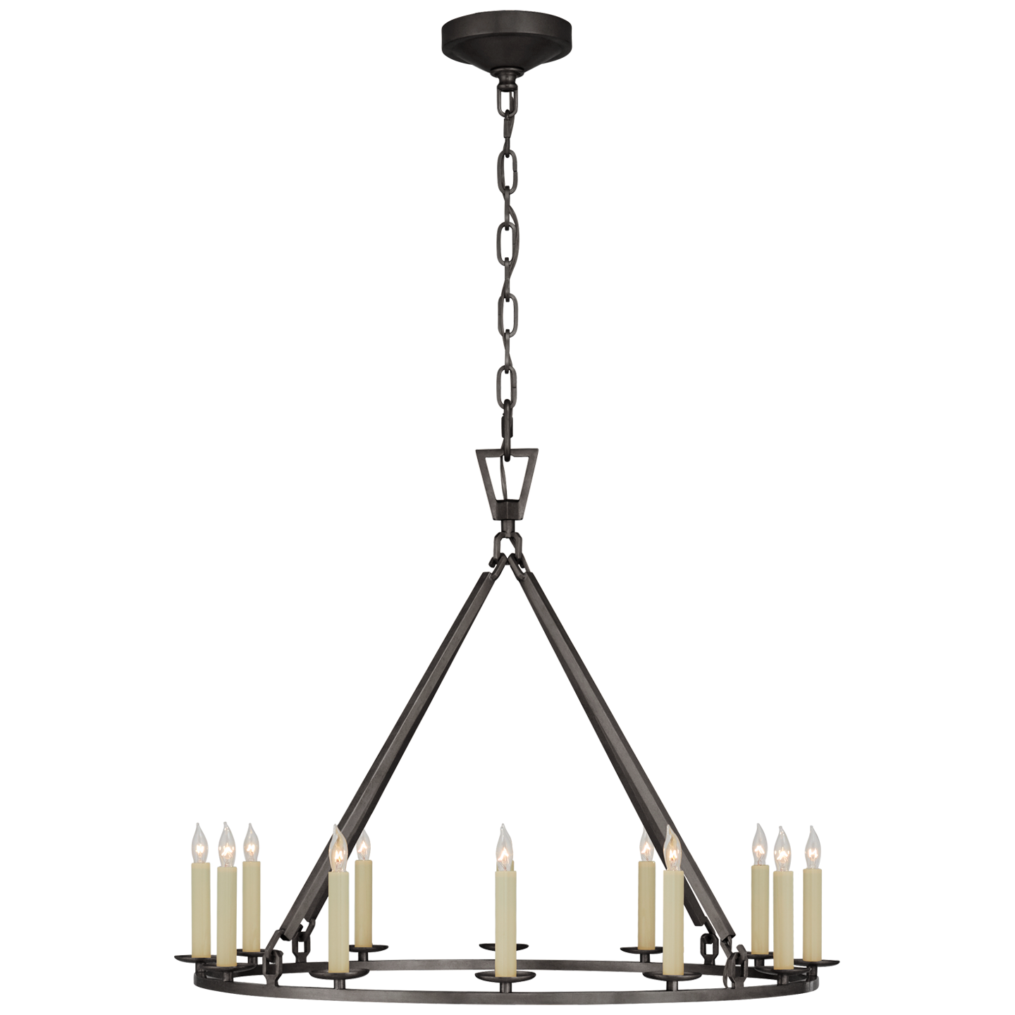 IMG_3550 Żyrandol Darlana Medium w postarzanym żelazie - obrazek 1