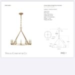 Żyrandol Darlana Medium w złoconym żelazie - obrazek 2