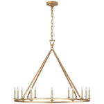 Żyrandol Darlana Large w złoconym żelazie