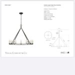Żyrandol Darlana Large w złoconym żelazie - obrazek 2
