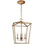 Mała latarnia Darlana Small 45,8H cm w złoconym żelazie