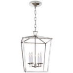 Mała latarnia Darlana Small 45,8H cm w polerowanym niklu