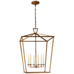 Latarnia Darlana Extra Large 106,7H cm w złoconym żelazie