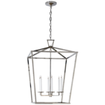 Latarnia Darlana Extra Large 106,7H cm w polerowanym niklu