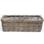 Prostokątna doniczka ratanowa Gardenia 58x18x15h cm