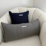 PODUSZKA HAMPTONS DARK GREY LINEN 30x60