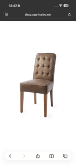 KRZESŁO Cape Breton Pel Coffee Riviera Maison - obrazek 2