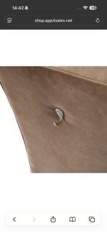 KRZESŁO Cape Breton Pel Coffee Riviera Maison - obrazek 3